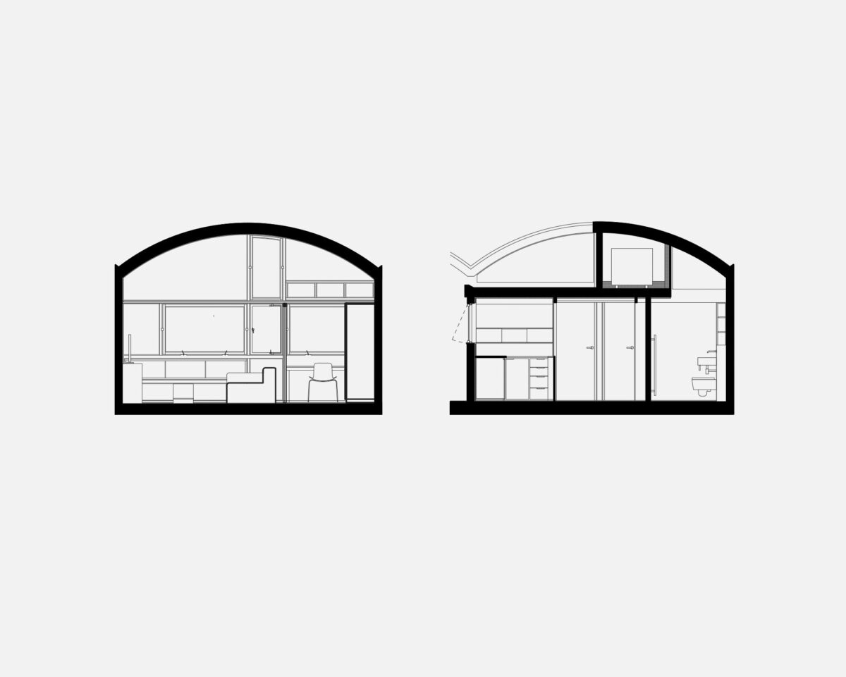 Crescent House Section